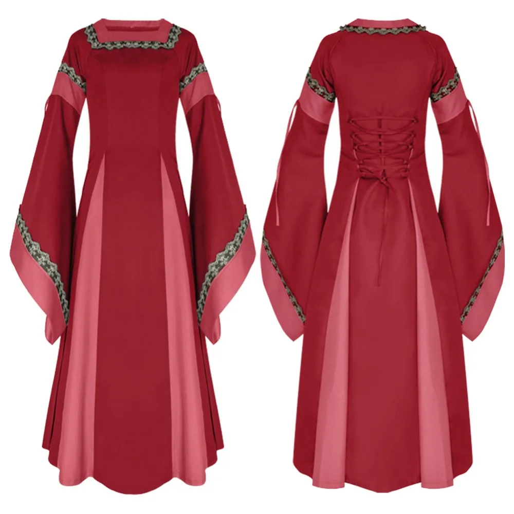 Средневековый Ренессанс платье юбка с высокой талией Винтаж в викторианском