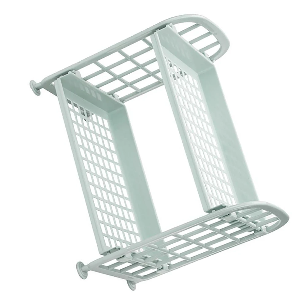 Полки для хранения пластиковые маленькие полки 2 ярусные Полка кухни органайзер