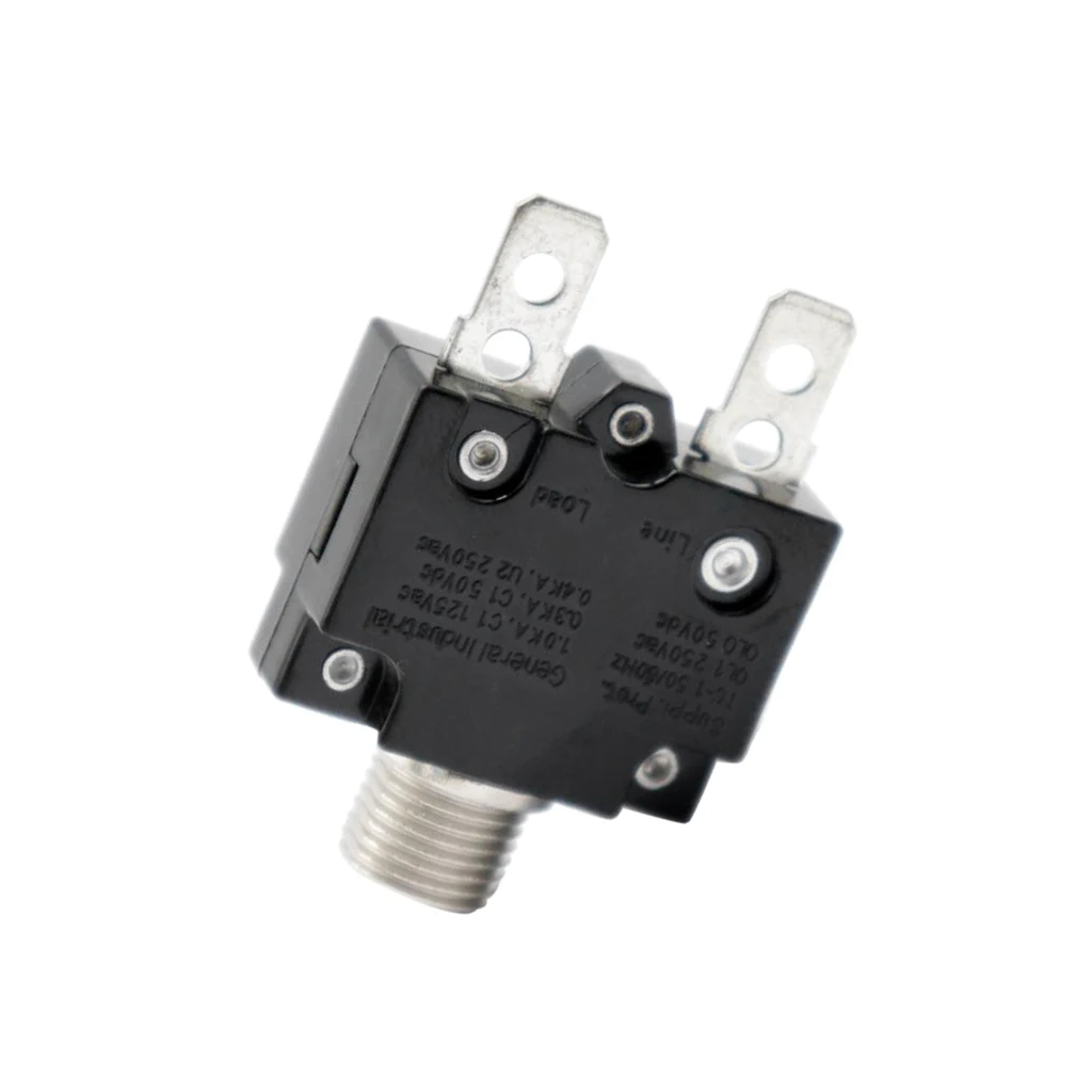 

1 Piece 15A Circuit Breaker Push Button Reset Only Screw Terminals Resettable Fuse Holder For Automotive Industrial Marine