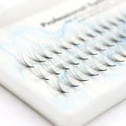 5D Кластерные ресницы для наращивания, индивидуальные волнистые ресницы 0,07 мм, натуральная искусственная норка, Черные Мягкие Накладные ресницы, красивый макияж