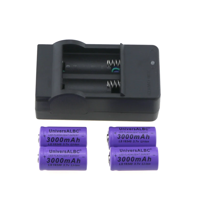 3000mAh аккумуляторная батарея 16340 3 7 V зарядное устройство