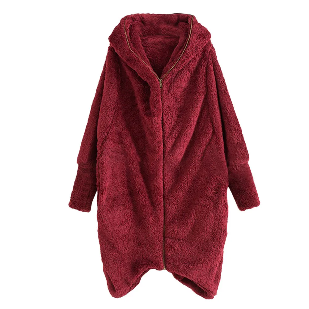 Женские пальто зимние длинные с капюшоном повседневные толстовки однотонные на