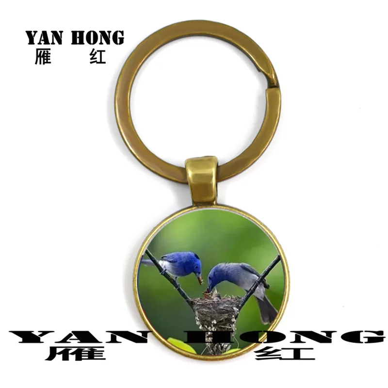 Parents'love is selfless. Animals take good care of their babies 25MM glass keys and Happy Thanksgiving Day. | Украшения и