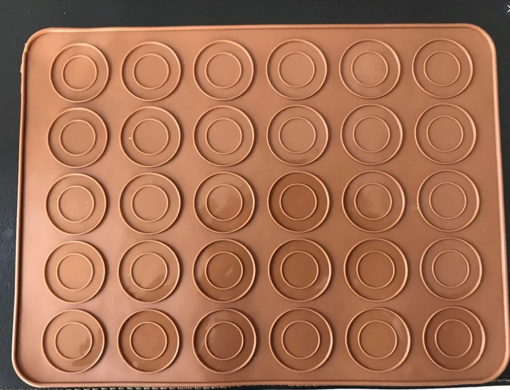 1 шт Macarons силиконовые формы 100% й силикон для пищевых продуктов выпечка пирожных