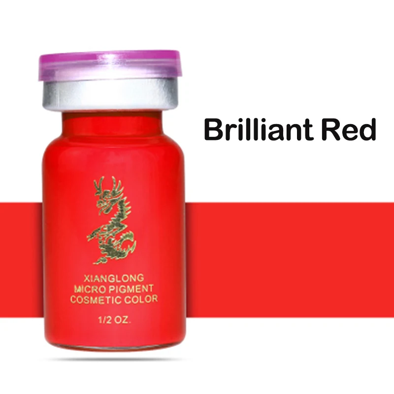 Brilliant Red 3 шт./компл. 23 Цвета татуировки чернил для татуажа, пигмент для мануального татуажа бровей подводка для глаз бровей Перманентный макияж микропигментации чернил для татуажа - Цвет: Brilliant Red