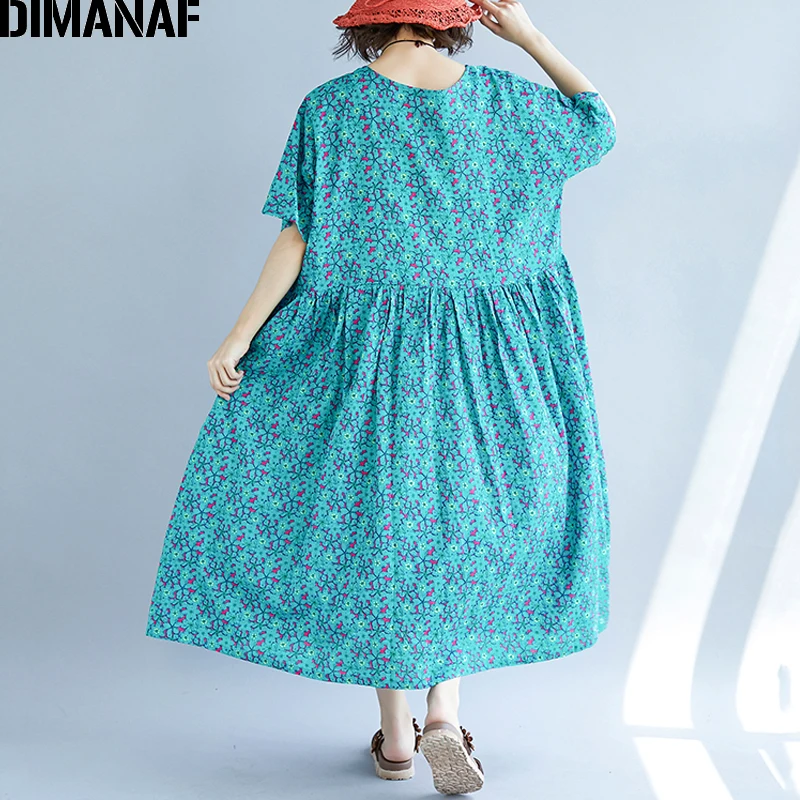 DIMANAF женское летнее платье больших размеров Femme женский элегантный сарафан