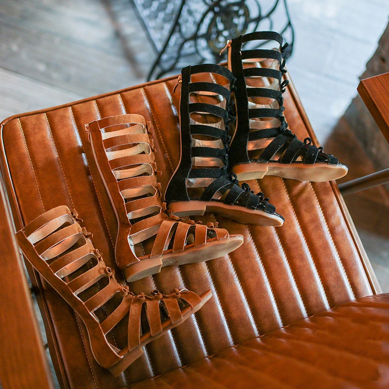 new shoes High Tops Toddler Baby Roman Sandals 2018 Kids Bowknot Gladiator Casual Shoes Summer Black Children Fashion Footwear | Детская