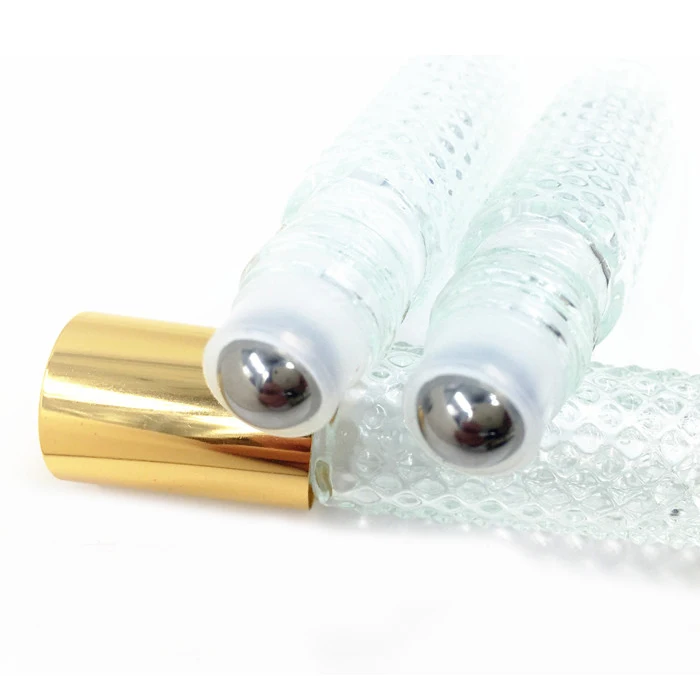 8 мл портативный стеклянный флакон духов с роликовыми крышками из нержавеющей