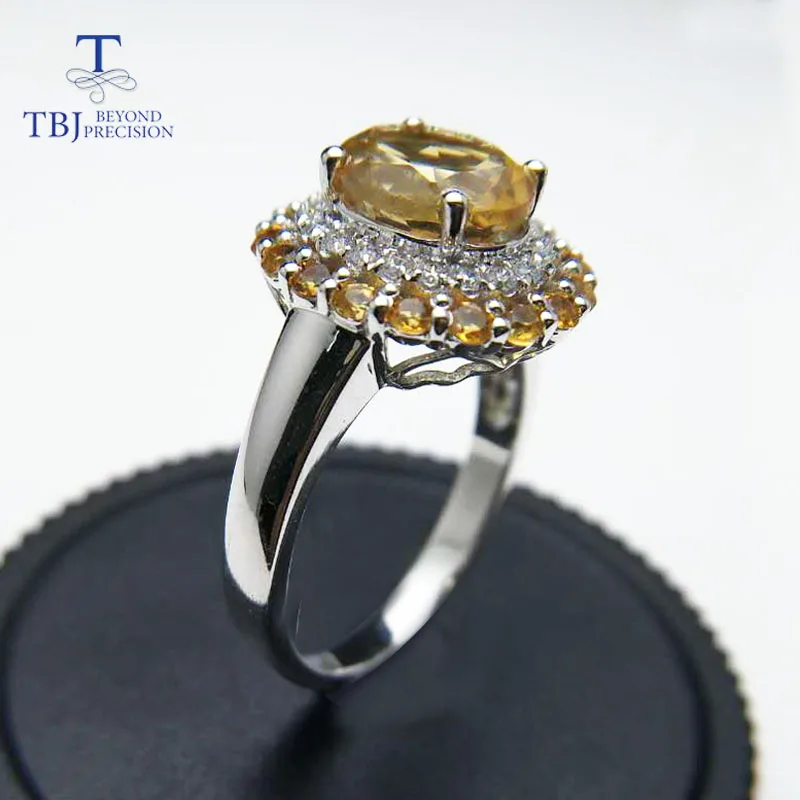TBJ классический высококачественный дизайн драгоценных камней с натуральным