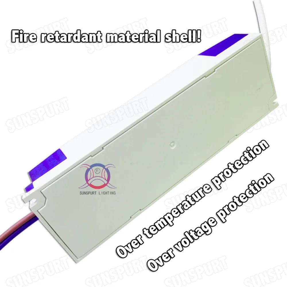2 шт. изоляции 40 Вт-60 Вт AC85-277V светодиодный драйвер 18-30x3W 600mA DC54-105V высокое pfc LED Питание для прожектора