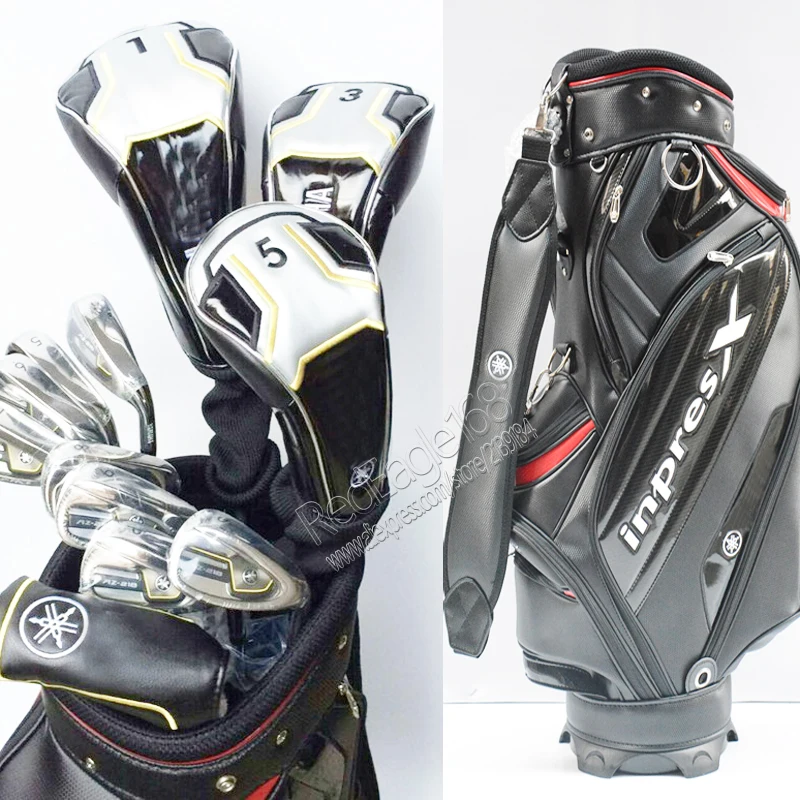 melhor Cooyute Novos Clubes De Golfe Dos Homens AZ-218 Conjunto Conjunto De Clubes Motorista + 3/5 Fairway Madeira Ferros Saco Grafite Eixo Golfe Frete Grátis