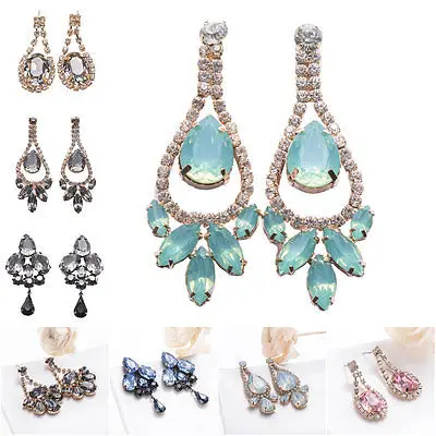 2015 горячая распродажа элегантных женщин серьги потрясающие золота заполнены