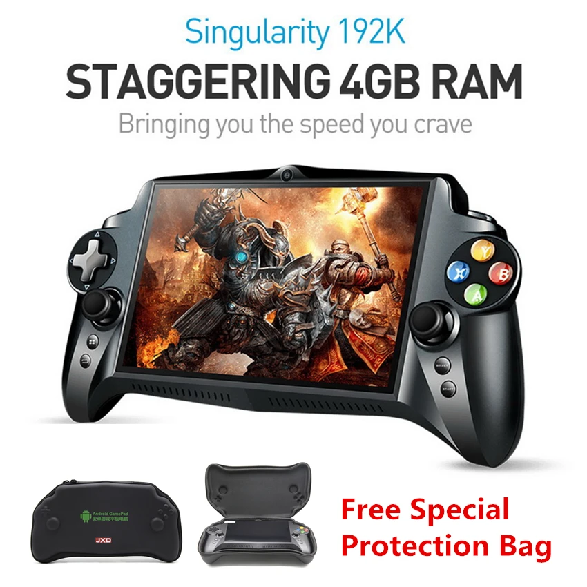 JXD S192K 7 дюймов 1920x1200 Четырехъядерный 4G/64GB геймпад портативный игровой плеер 10000mA Android 5,1 планшетный ПК видео игровая консоль