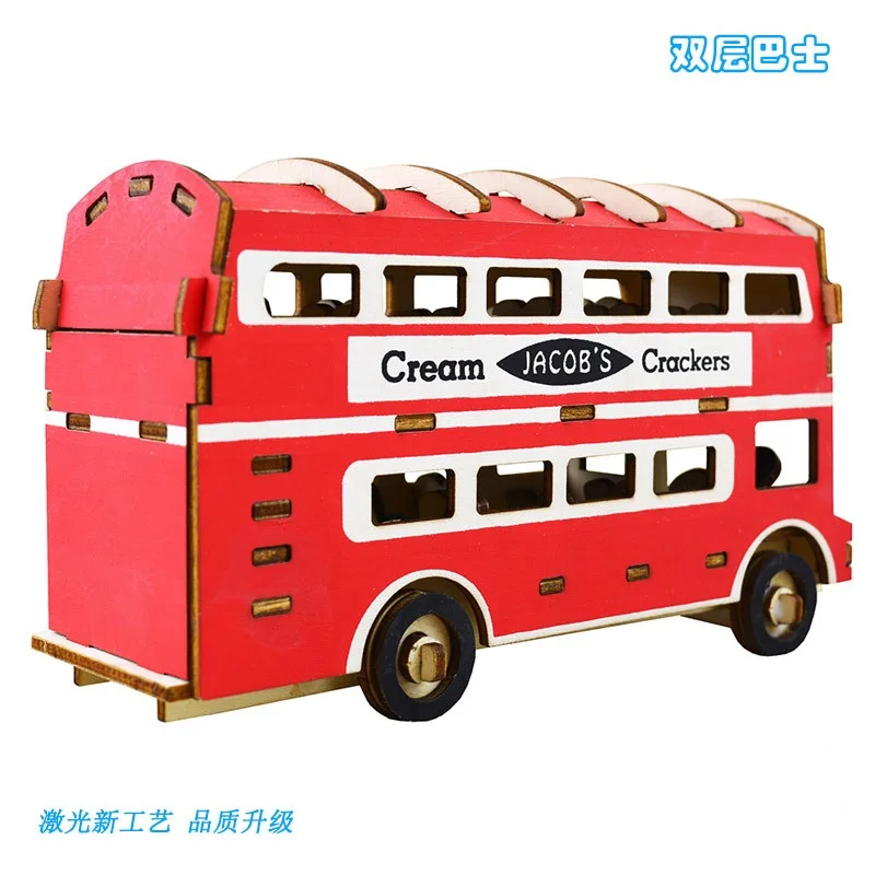 Candice guo! Деревянная игрушка 3D пазл ручная работа сборная игра сделай сам набор для