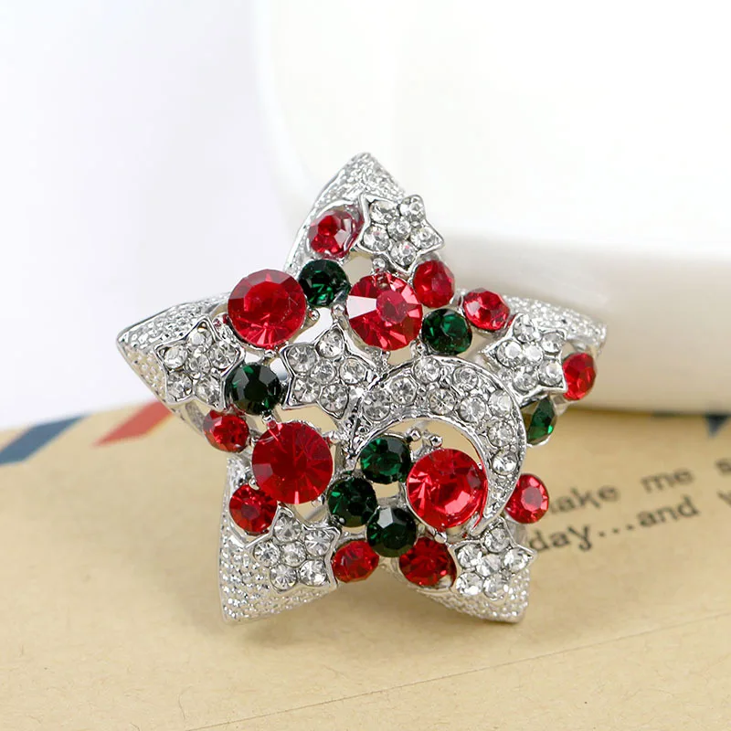 LUMPER рождественские подарки хороший красный ботинок дерево Броши Булавки с