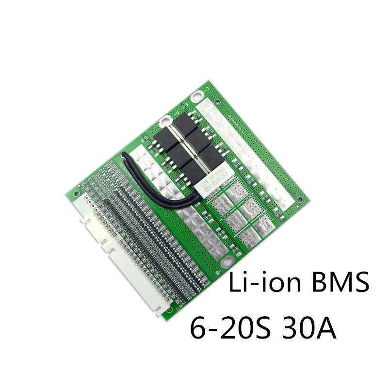 BMS 6S 15A 20A 25A 40A 24V 3,7 V литиевая Защитная плата для 6 пакетов 18650 PCB BMS литий-ионная батарея модуль
