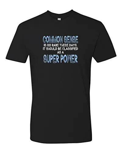 Мужская Здравый Смысл Super Power Футболки человек футболка | одежда