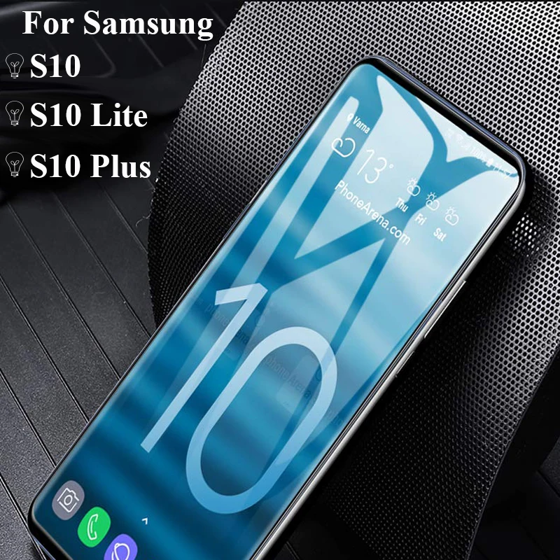 3D Защитное стекло для Samsung Galaxy S10 Plus защита экрана Lite закаленное S10plus S10Lite S 10 Sumsung cam