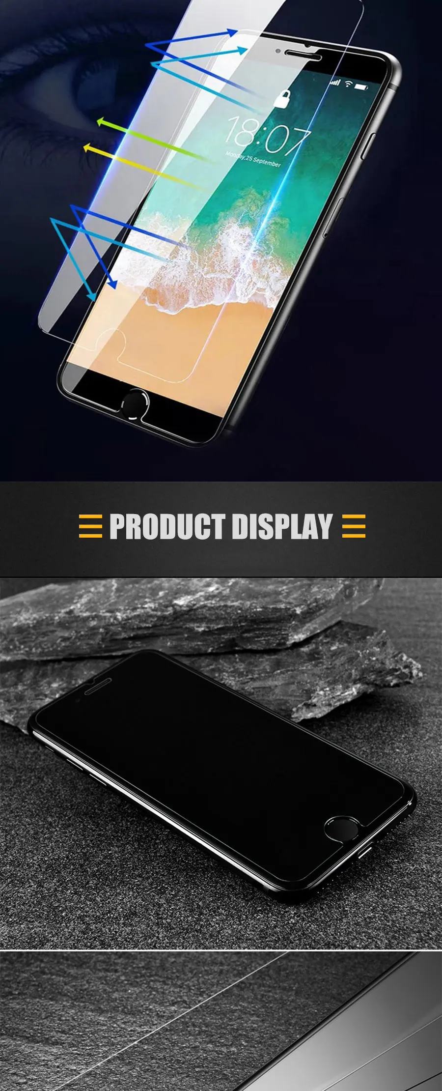 2.5D 9H защита экрана из закаленного стекла для iPhone 6 6S 7 8 Plus SE 5S 5 X Закаленное стекло для iPhone 11 Pro XR XS Max стеклянная пленка