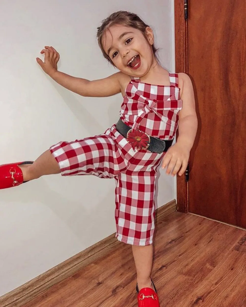 2019 г. летние красные ползунки в клеточку для маленьких девочек комбинезон