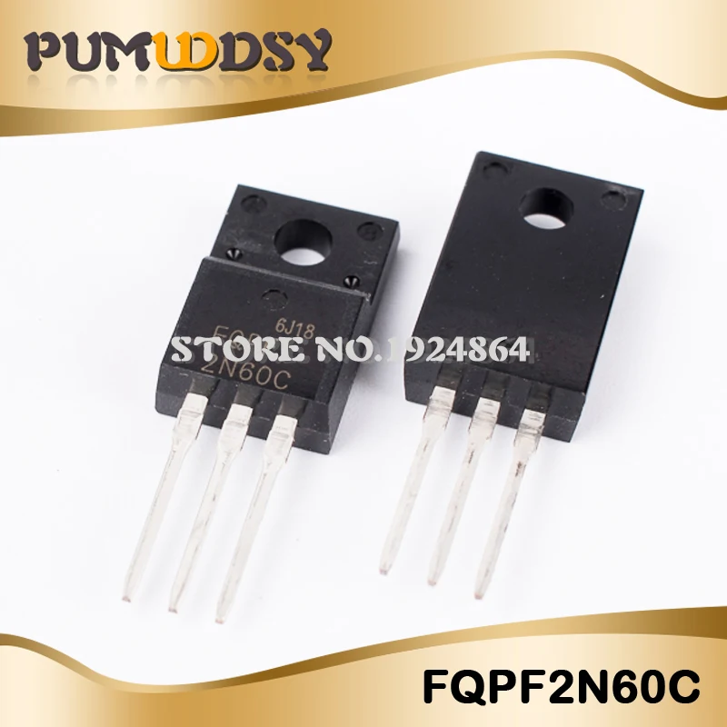 10 шт. FQPF2N60C 2N60C 2N60 600 в 2A MOSFET n-канальный транзистор TO-220F IC