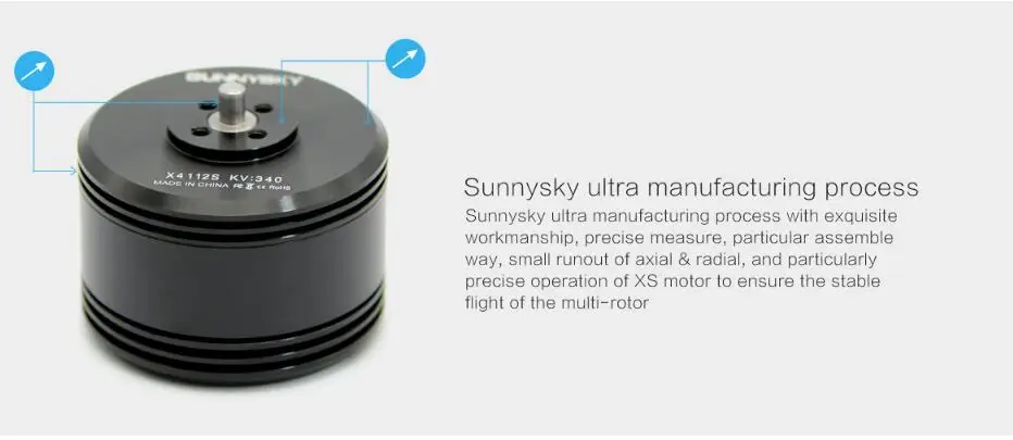 SUNNYSKY X4112S 340KV 450KV Outrunner бесщеточный двигатель для многороторного самолета многоосевой дисковый двигатель