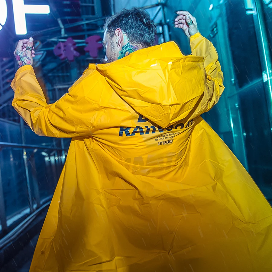 Прозрачный пластиковый дождевик для девочек и мужчин куртка женщин прозрачный