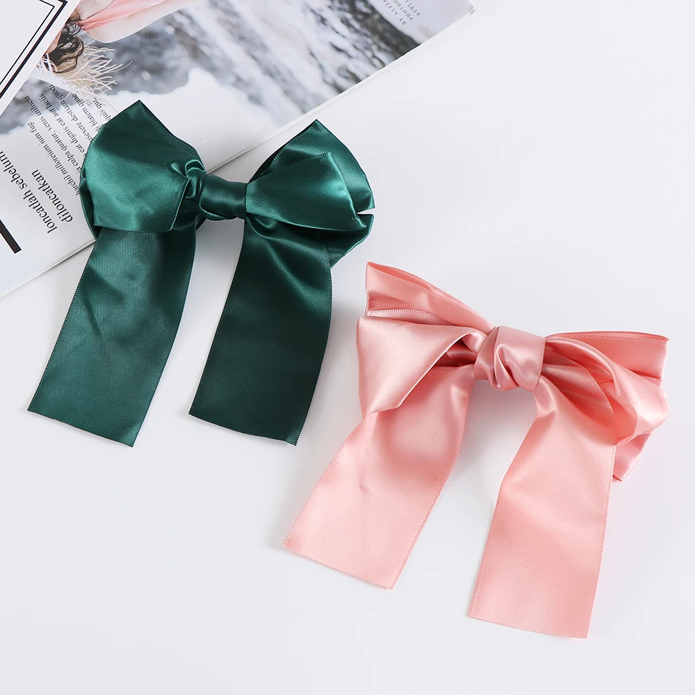 1 шт. элегантные большие Сатиновые ободки для волос женщин и девочек бутиковая