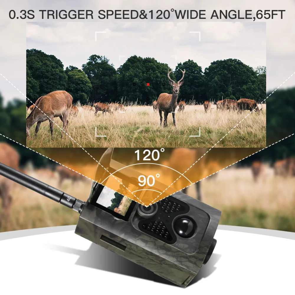 Фотоловушка SUNTEKCAM HC-550LTE 4G камера для охоты 16 МП фото-и видеосъемки игр с