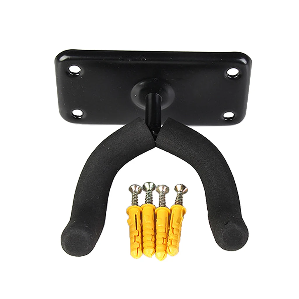 Wall Hanger Skateboard Wall Mount Iron for Longboard Skateboard Hanging Holder Skate Board Accessories 3.9x4.3x2.0inch Black