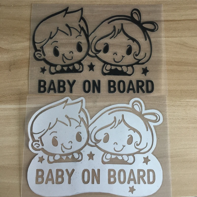 SLIVERYSEA BABY ON BOARD Creative Fashion Car Sticker Tail Warning Sign Decal Styling #B1071 | Автомобили и мотоциклы