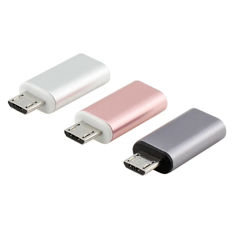 1PCS TOP Quality Rose gold Metal USB 3.1 Type C USB-C Female to Micro 2.0 Male Adapter Connector Adaptor | Компьютеры и офис