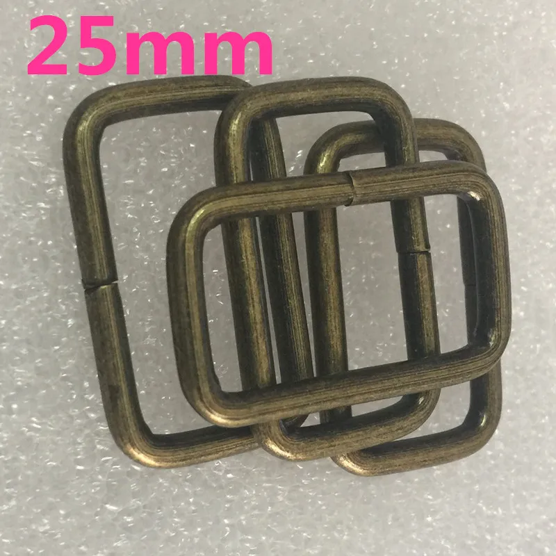 50 шт. 25 мм внутренний прямоугольный металлический ремешок регулировщик Античная