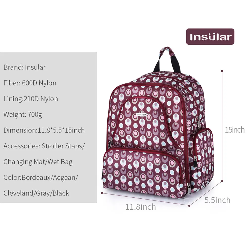 Многофункциональная сумка для подгузников рюкзак мам 20178|multifunction diaper bag|backpack nappy