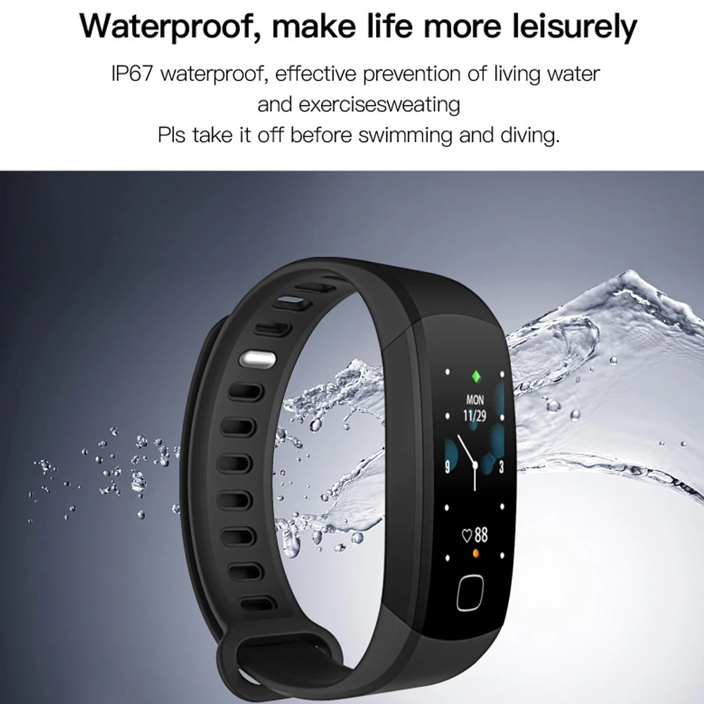 XINPLUS Smart Band R8 Фитнес трекер человек умный браслет Bluetooth 80 мАч водонепроницаемый