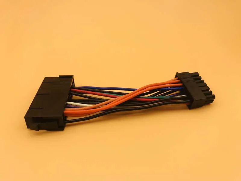 Новый кабель питания 10 см 18AWG провод ATX 24 контактный к 14 адаптер для Lenovo IBM Dell Q77 B75 A75