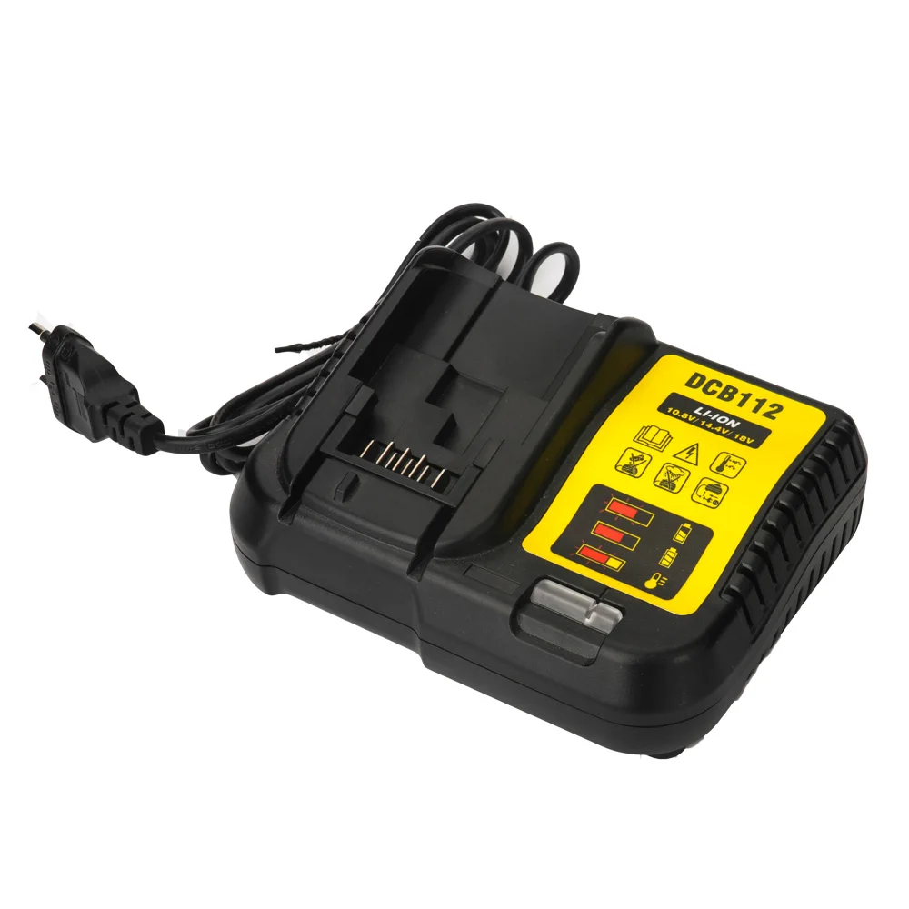 DCB112 Li-Ion Батарея Зарядное устройство для Dewalt 10,8 V 12V 14,4 V 18V DCB112 DCB200 DCB101 DCB140 DCB105 Batteria