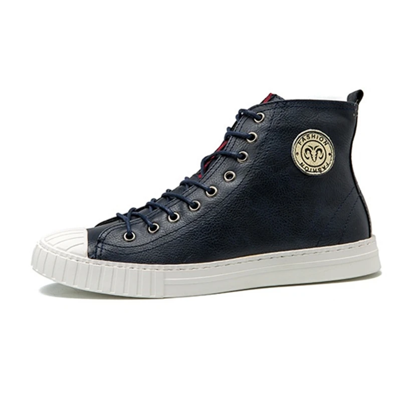 Новинка Повседневная обувь мужские кроссовки на шнуровке высокая плоской