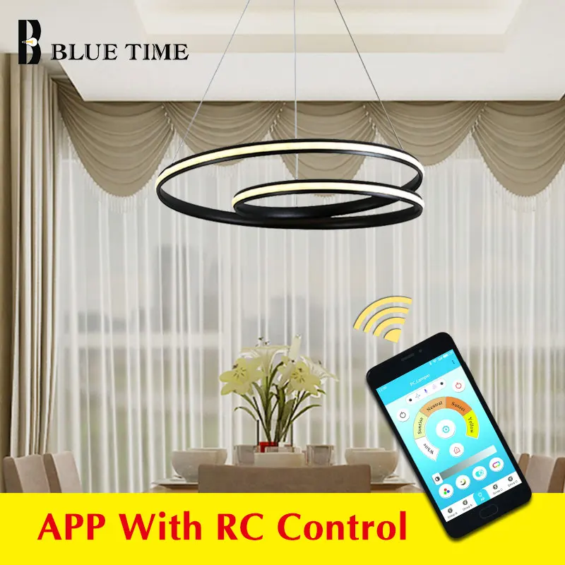 Белый и черный законченный современный светодиодный потолочный светильник для