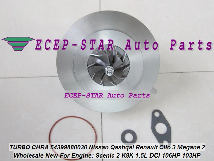 Бесплатная доставка турбокартридж CHRA BV39 54399880030 54399700030 для Renault Modus Clio III Megane II Scenic