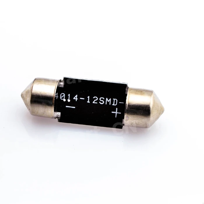 Автомобильная светодиодная гирлянда/купол 31/36/39/41 мм 4014 12 SMD теплый