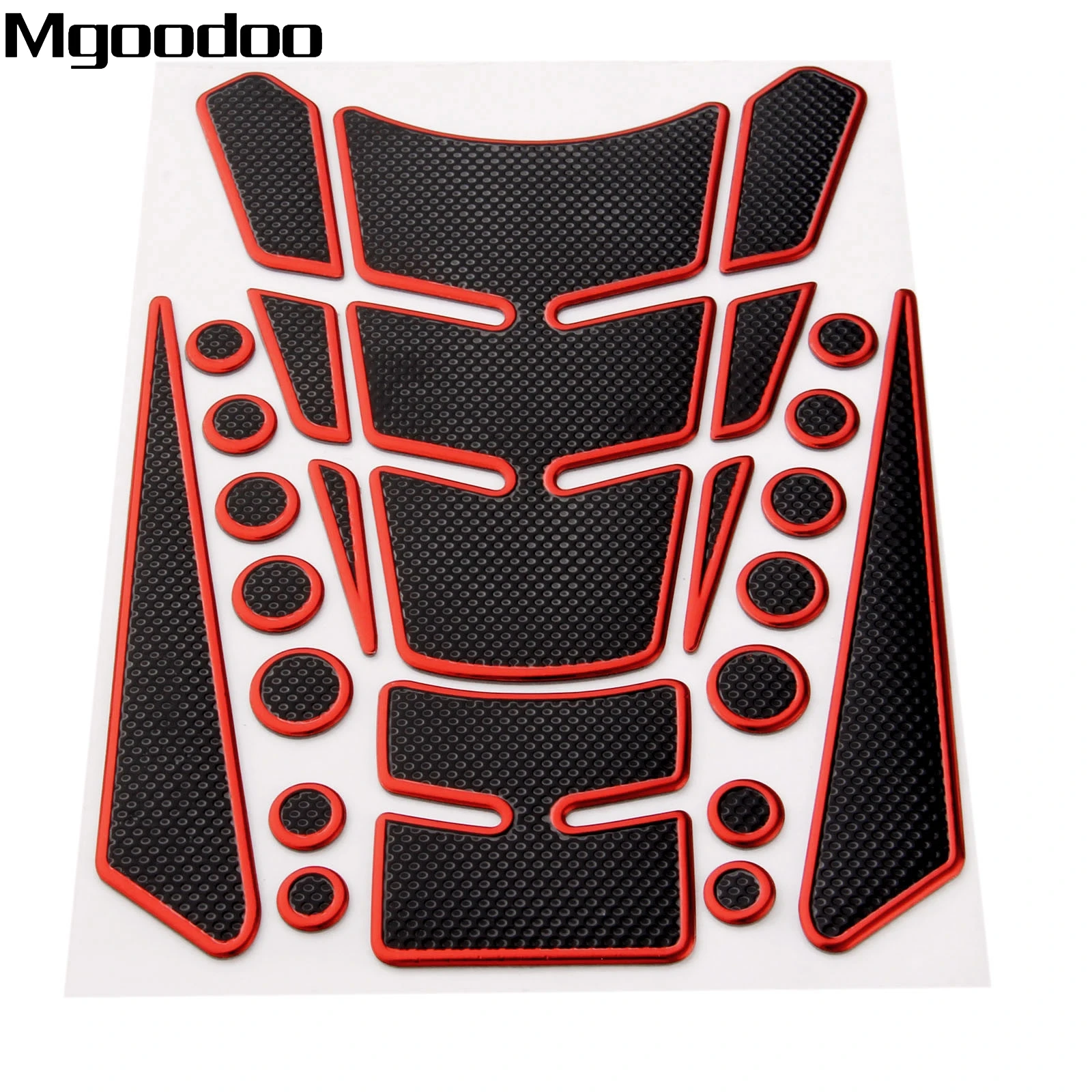 Красная Спортивная 3d наклейка на топливный бак мотоцикла защитная крышка