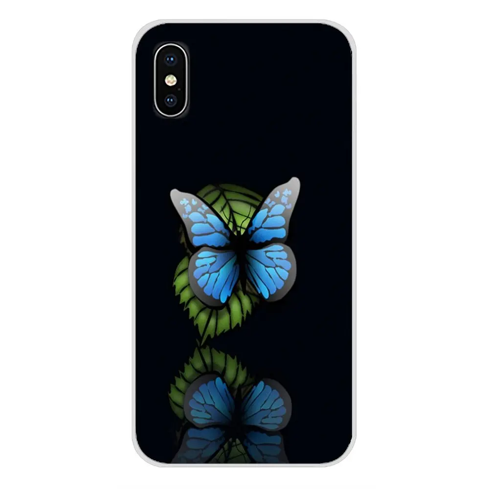images 6 Для Xiaomi Redmi 4A S2 Note 3 3 S 4 4X5 6plus 7 6A Pro Pocophone F1 красивое голубое аксессуары в виде бабочек защитный чехол для телефона Чехлы - Цвет: images 6