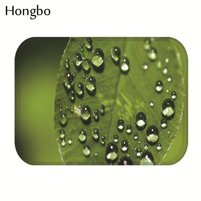 

Hongbo Anti-slip Mats Scenery Leaves Printed Rectangular Mat 40*60cm Entrance Doormats Washable Kitchen Floor Bathroom