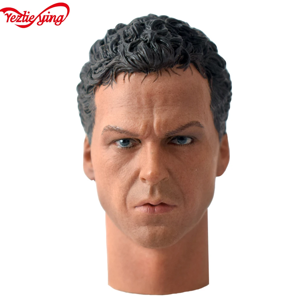 1/6 1:6 Scale Head Sculpt мужской Бэтмен сцена Брюс Уэйн 1992 Verion Head Sculpt модель для резьбы для 1" мужской фигуры