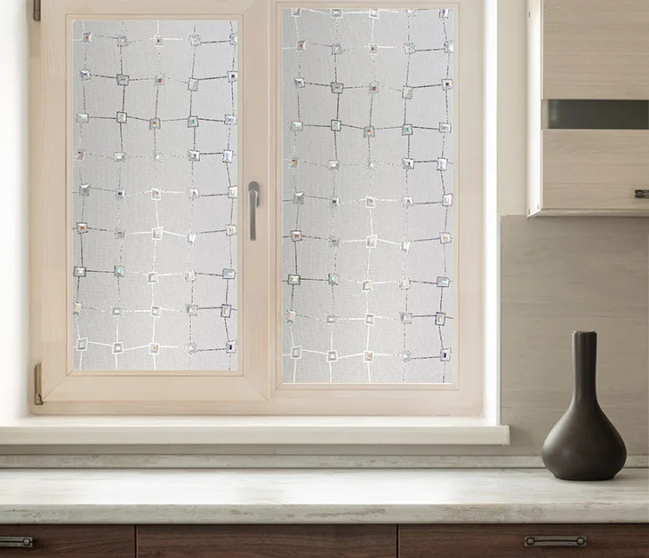 

Хлопковая цветная 3D лазерная Алмазная Высококачественная ультрафиолетовая статическая липкая декоративная Антистатическая липкая оконн...