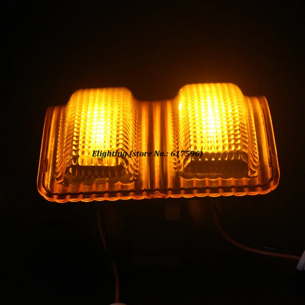 Желтые линзы боковое зеркало янтарный светодиодный сигнальный фонарь для Ford F 250