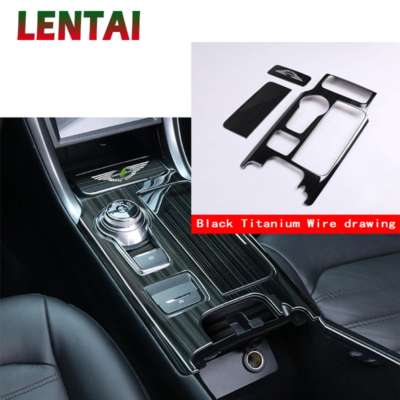 LENTAI 5x стайлинга автомобилей Нержавеющая сталь консоли Шестерни рукоятка рычага