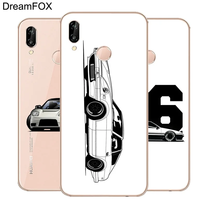 DREAMFOX M369 Ae86 Жесткий автомобильный мягкий силиконовый чехол из ТПУ для Huawei Honor 6a 6C 7X9