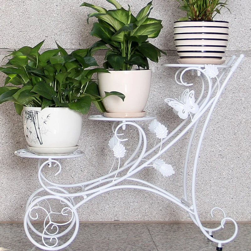 Европейский сад белый цветок стенд посадки три лестницы тип завода стойки | Дом и